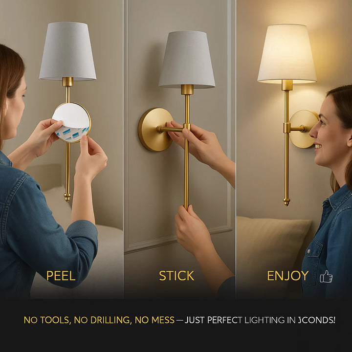Wireless Wall Sconces (Set of 2) – Buy One, Get One Free