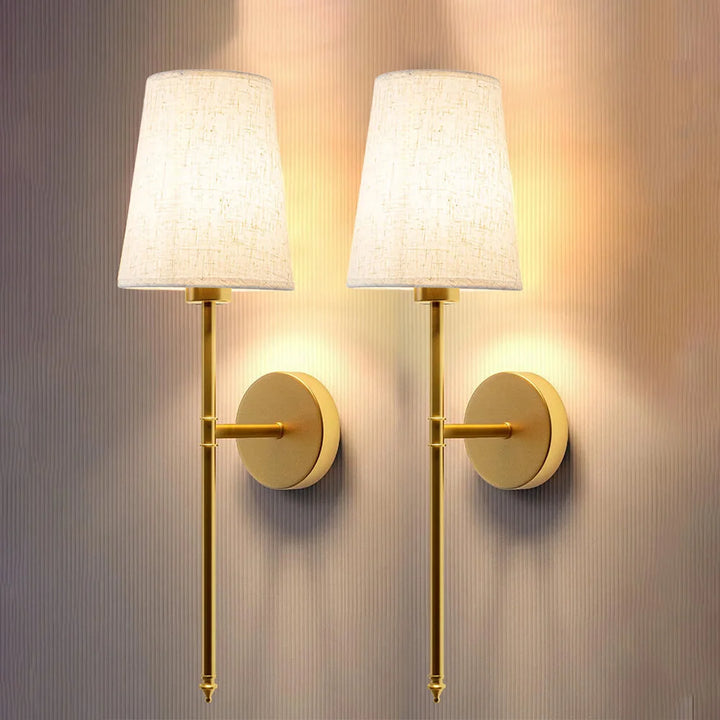 Wireless Fabric Wall Light (2 Packs)