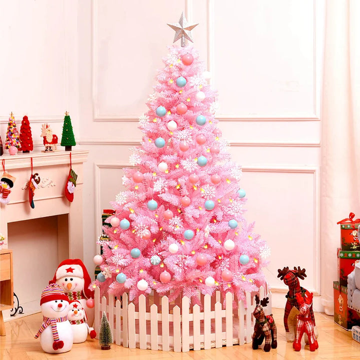 Pre-lit Pink Christmas Tree