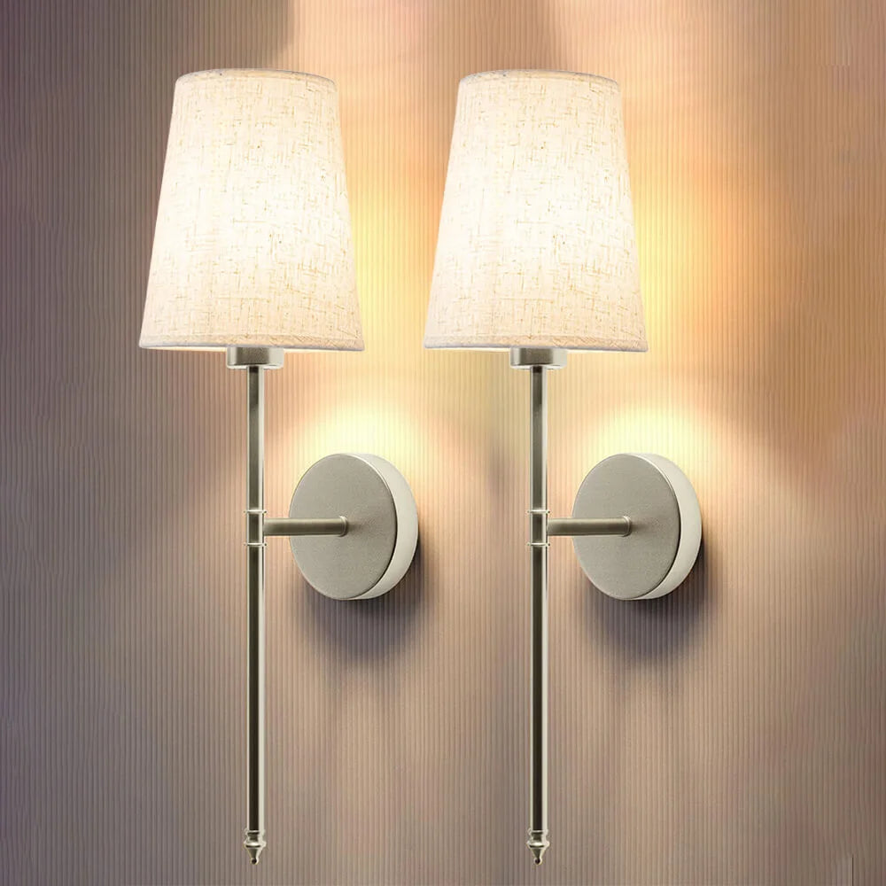 Wireless Fabric Wall Light (2 Packs)