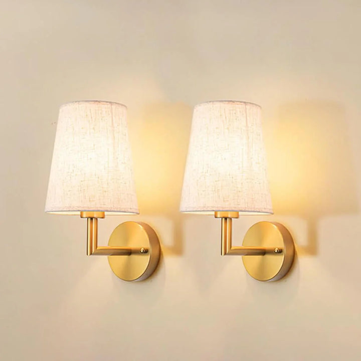 Wireless Fabric Wall Lamp (2 Packs)