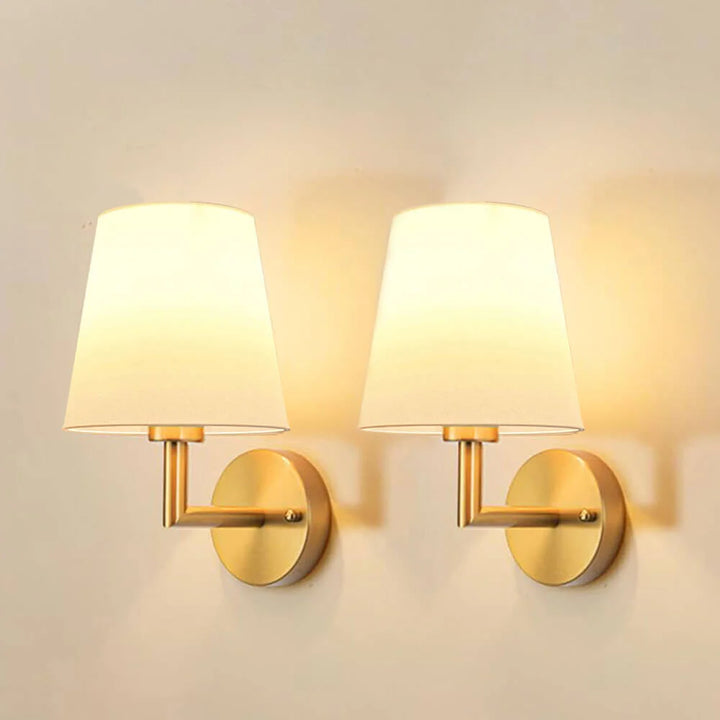 Wireless Fabric Wall Lamp (2 Packs)