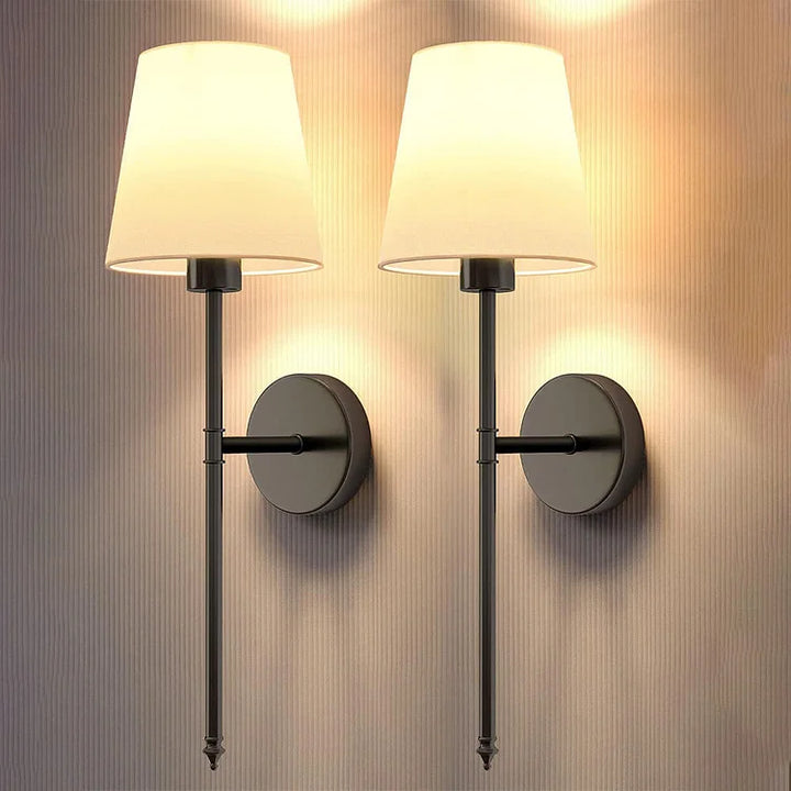 Wireless Fabric Wall Light (2 Packs)