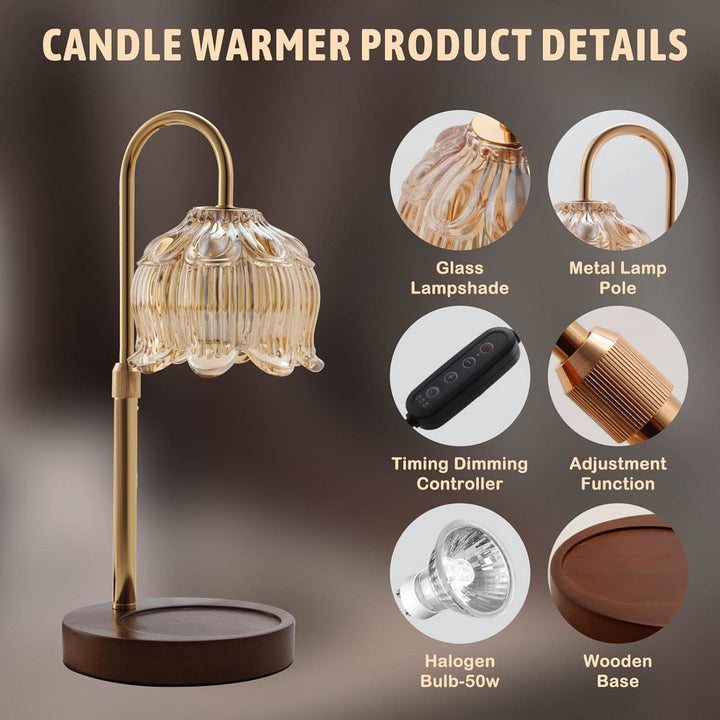Aroma Glow Candle Warmer Lamp