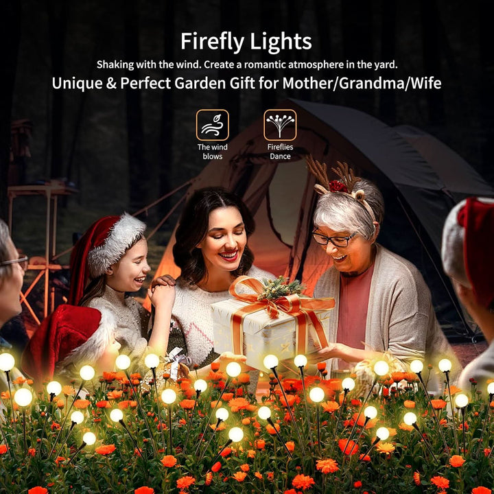 Enchanting Solar Garden Firefly Lights