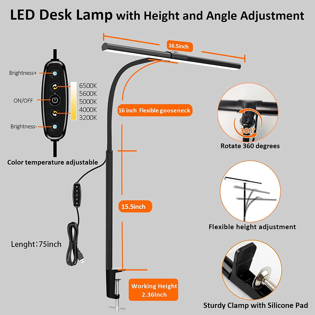 360 ° Rotation desk lights