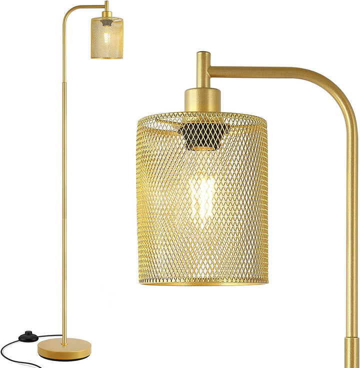 Goldene Stehlampe