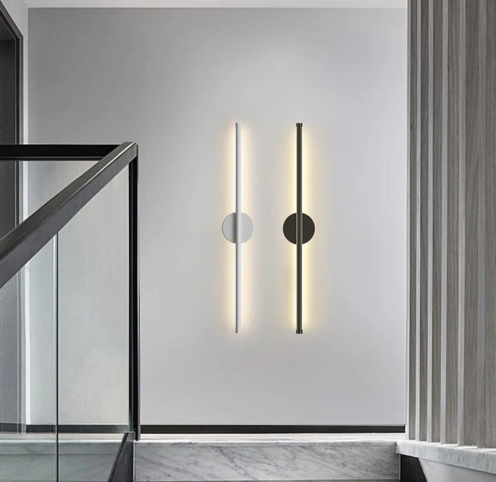 Runde LED-Wandleuchte mit minimalistischem Design