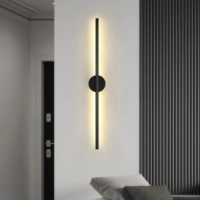 Runde LED-Wandleuchte mit minimalistischem Design