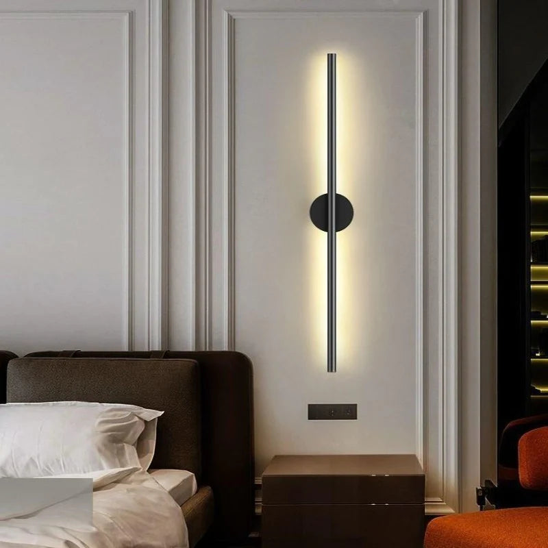 Runde LED-Wandleuchte mit minimalistischem Design