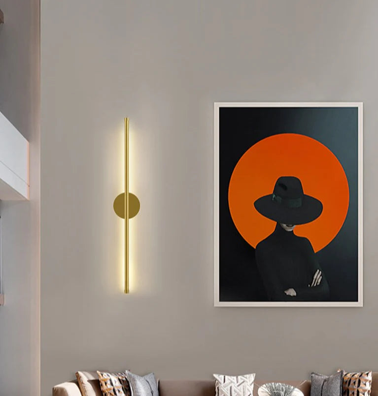 Runde LED-Wandleuchte mit minimalistischem Design