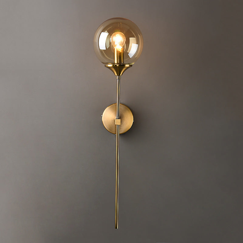 Glass Globe Wall Sconce